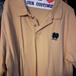 Xl notre dame golf shirt by ashworth